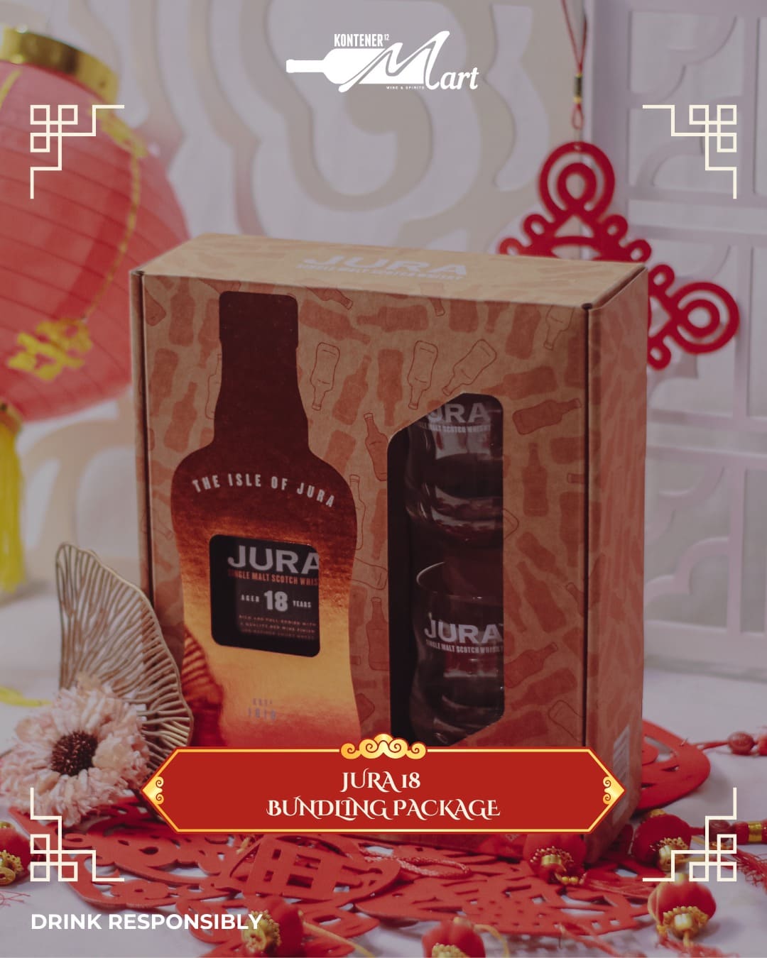 Chinese New Year Hampers - Jura 18 Aged Years Single Malt Scotch Whisky