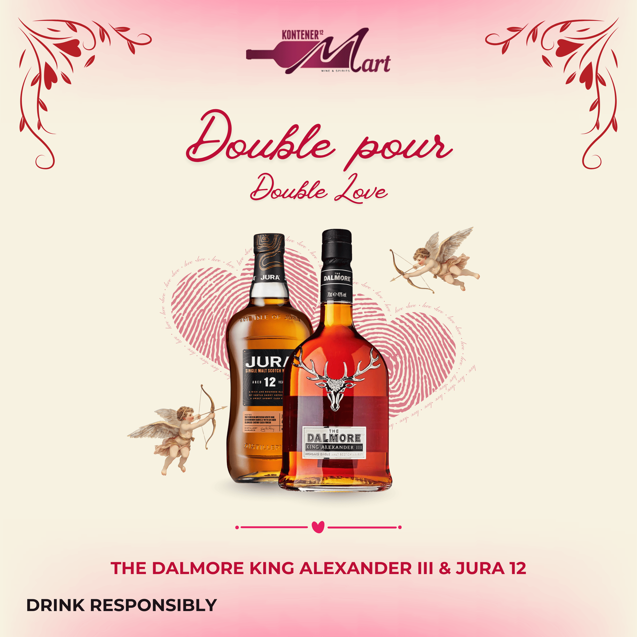 BUNDLING Special Price Dalmore King Alexander III Highland Single Malt Scotch Whisky + Jura 12 YO SingleMalt Scotch Whisky